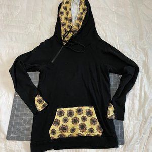 NWOT Cheeky's Double Hood Sunflower Hoodie